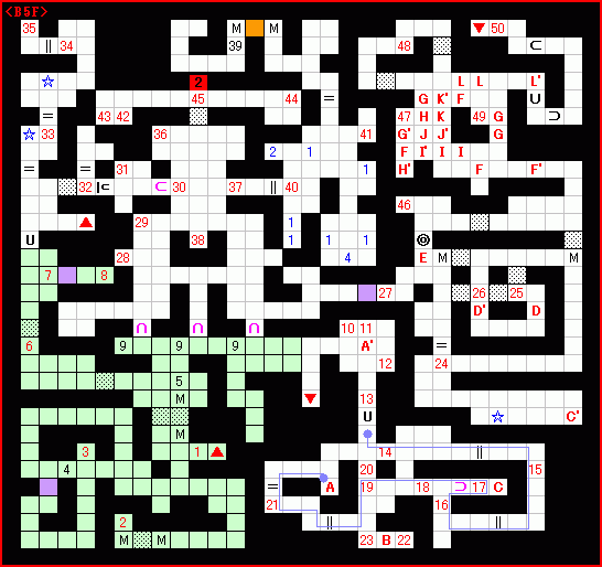 地下5階ガイドマップ