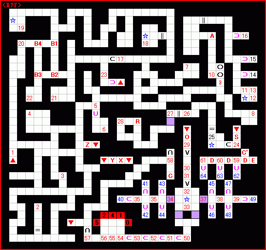 地下7階ガイドマップ