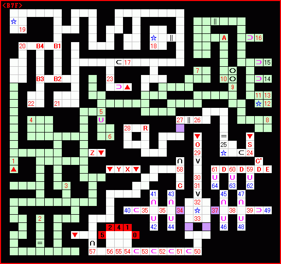 地下7階ガイドマップ