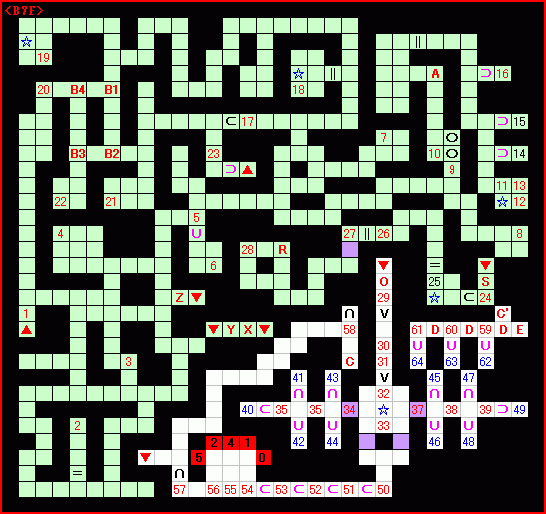 地下7階ガイドマップ