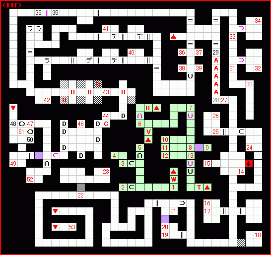 地下9階ガイドマップ