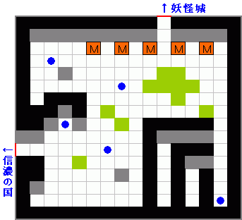 戦国忍者くんのマップ画像