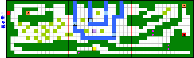 戦国忍者くん範囲ガイドマップC 戦国忍者くんのマップ画像